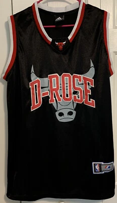 Adidas (Majestic?) Camiseta masculina gráfica Derrick Rose Bulls tamanho grande - Imagem 1 de 4