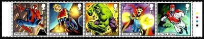 Почтовые марки Marvel Comics Великобритания март 2019 г. — ОГРАНИЧЕННЫЙ ВЫПУСК НАБОР ИЗ 5 МАРОК КАК НОВЫЕ БЕЗ НАКЛЕЕК И СЛЕДОВ - Изображение 1 из 4