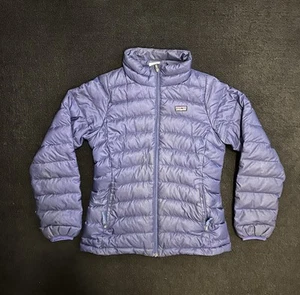 Patagonia Girls' Down Sweater Down Puffer Jacket Royal Blue Large Size 12 - Picture 1 of 6