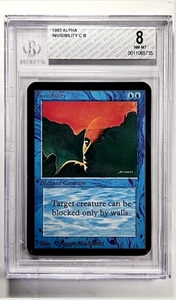 1993 MTG Magic The Gathering LEA Alpha Vintage Invisibility BGS 8 Near Mint - Picture 1 of 3