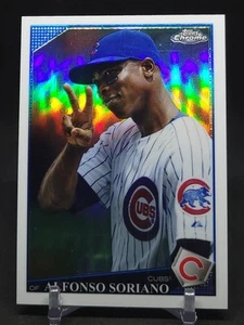 2009 Topps Chrome Alfonso Soriano Refractor Parallel #114 Chicago Cubs - Picture 1 of 2