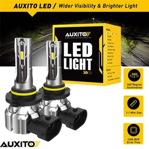 Kit de faros LED AUXITO 9005 HB3 Hi/Lo Globo 25W Bombilla de haz 6500K 22000LM Blanco - Imagen 1 de 9