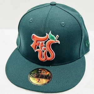 New Era Fort Wayne TinCaps Team Logo MiLB 59FIFTY Fitted Hat Sz 7 Green Baseball - Bild 1 von 5