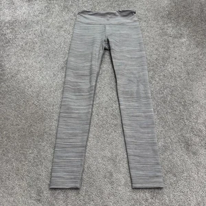 Athleta Girl Space Dye Compression Leggings Kids Large 12 Gray Active Run 24x26 - Picture 1 of 12