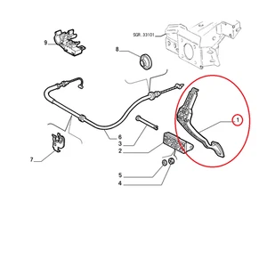 PEDALE ACCELERATORE FIAT PUNTO - LANCIA Y ORIGINALE 7780019 - Imagen 1 de 1