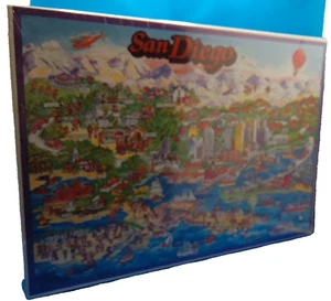 Rompecabezas de la ciudad de San Diego CA sellado 513 piezas 1993 Don Scott Buffalo Games - Imagen 1 de 4