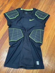 Nike Men's Pro Combat Hyperstrong 4-Pad Football Sports Shirt Sz Large Black L - Picture 1 of 4