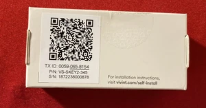 Vivint Portachiavi Bianco VS-SKEY2-345 Telecomando Sicurezza Smart Home - Foto 1 di 4