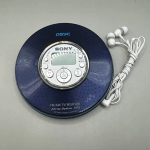 Radio meteorológica Sony PSYC D-NF420 Atrac3Plus CD MP3 Walkman AM FM TV probado - Imagen 1 de 9