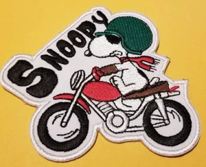 Snoopy bestickter Biker Patch weltweiter Versand ca. 3,5 x 3,5" - Bild 1 von 2