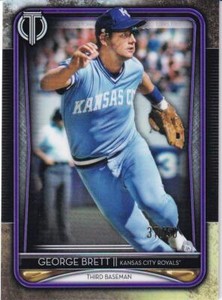 2020 Topps Tribute Kansas City Royals George Brett Base Purple 37/50