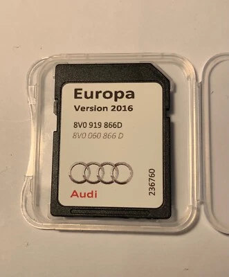 Genuine Audi A3 S3 RS3 2016 SAT NAV MIB-S SD Card Europe 8V0919866D  - Image 1 of 4