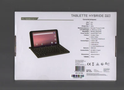 Tablette hybride Klipad 8 pouces 16gb + clavier bluetooh. NEUVE - Photo 1/3
