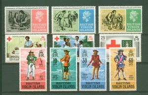 BRITISH VINGIN ISLANDS 1970 3 SERIE COMPLETE 10 VALORI  NUOVI MNH ** (229) - Foto 1 di 1