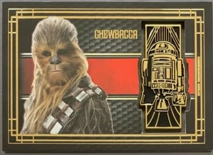 2017 Star Wars The Last Jedi Series 1 Medallion Chewbacca / R2-D2 #BG-CR2 - Picture 1 of 2