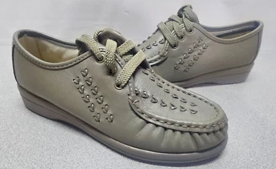 Nuevo Zapato Mocasín Oxford Informal Trabajo Manchas Suaves Bonnie Lite Mujer Talla 6 M Taupe Foto 1 de 4