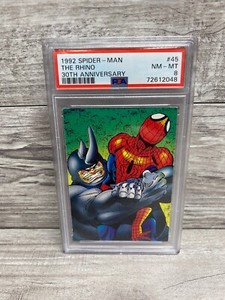 THE RHINO 1992 Marvel Spider Man 30th Anniversary #45 PSA 8 NM-MT