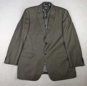 TOMMY HILFIGER - MEN'S BEIGE STRETCH WOOL BLAZER JACKET SPORT COAT - SIZE 46L - Picture 1 of 14