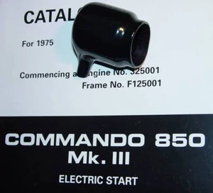 Norton Commando 850 Mark III 1975-77, arranque eléctrico, fabricante de equipos originales, cubierta del interruptor de encendido - Imagen 1 de 4