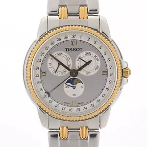 Tissot Casablanca Triple Date Moonphase C285/385C Gold & Steel 36mm Watch - Picture 1 of 8