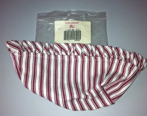 Longaberger 1994 Sweetheart Be Mine Liner Red Tick New in Original Package Cover