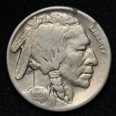 1921-S Buffalo Nickel CHOICE VF E161 RCLM Cover