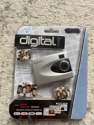 NEW Sakar 91379 VGA Point & Shoot 0.3 MP Digital Camera - Silver & Black - Image 1 of 4