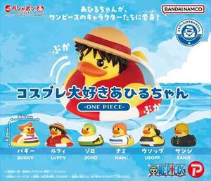 Bandai Gashapon Duck Chan Cosplay One Piece Figure Capsule Toy Luffy and Nami - Picture 1 of 8