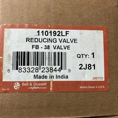 Bell & GossettFB-38 Pressure Reducing Valve (110192LF) - Image 1 of 4