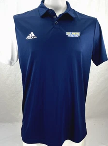 NEW Delaware Fightin Blue Hens Adidas Short Sleeve Polo Blue Shirt Men's M - Picture 1 of 7