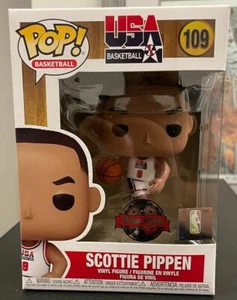 New Funko Pop NBA SCOTTIE PIPPEN 1992 Team USA WHITE SPECIAL EDITION 109 - Picture 1 of 6