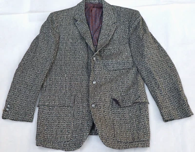 Vintage 1950s BERNARD's mens tweed suit blazer jacket size 42 (check measurement - Image 1 of 4