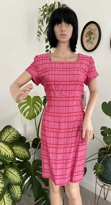 NUEVO CON ETIQUETAS NUEVO Vestido Jessica Howard Rosa y Rojo Talla 6 Foto 1 de 4