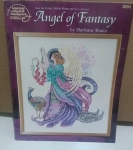 Angel Of Fantasy Cross Stitch Leaflet 3693 Barbara Baatz Fold Out Pattern ASN - Picture 1 of 3