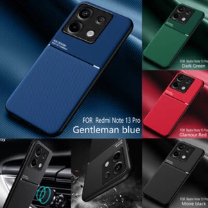 For Xiaomi Redmi Note 13 14 Pro+ 12S 14C Slim Leather Magnetic Phone Case Cover - Picture 1 of 24