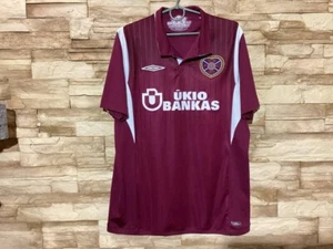 HEART OF MIDLOTHIAN 2009 2010 Home Football Shirt Soccer Jersey Umbro Szmeasured - Picture 1 of 8