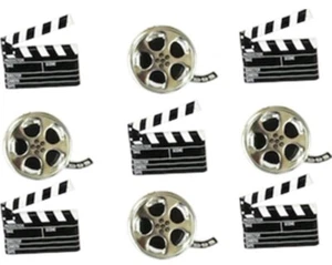 Movie, Decorative Scrapbook Brads - Eyelet Outlet #199 - Picture 1 of 1