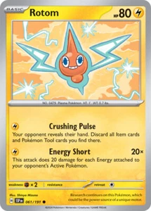 x4 Rotom - 061/191 - Common - Reverse Holo Pokemon SV08 Surging Sparks M/NM - Picture 1 of 1