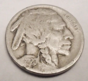 1920 P INDIAN HEAD "BUFFALO" NICKEL    CULL    **FREE SHIPPING** - Picture 1 of 2