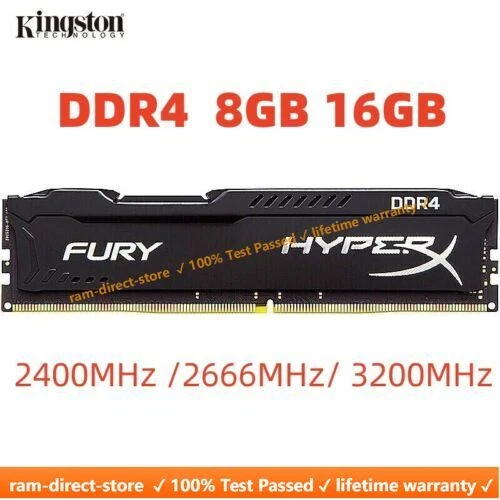  FURY DDR4 4GB 8GB 16GB 3200 2400 2666 MHz Desktop RAM Memory DIMM 288pin - Image 1 of 4