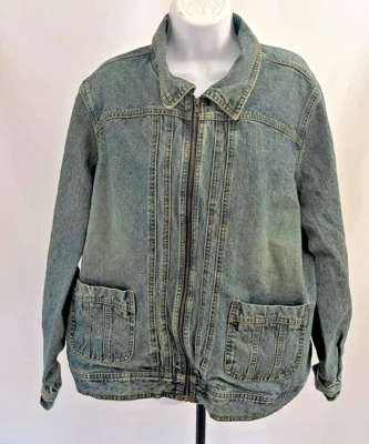 Chaqueta vaquera Venezia para mujer 100 % algodón lavado medio talla 26/28 Foto 1 de 4