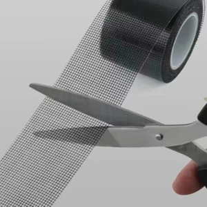 1pc 2m Black Window Screen Repair Kit - Self-Adhesive Waterproof Tape for Rips - Picture 1 of 13