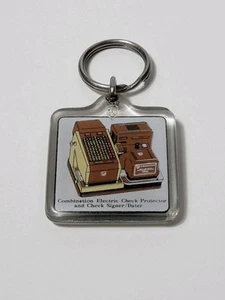 Vintage Hedman Combination Check Protector Check Signer Dater Keychain Fob - Picture 1 of 4