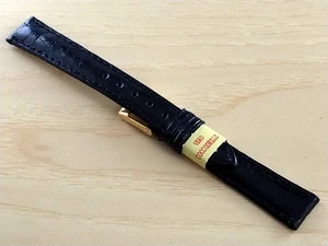 echtes Krokodilleder Armband schwarz 14 mm breit. - Bild 1 von 4