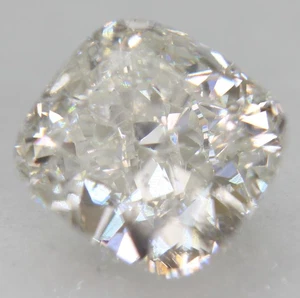 Cojín certificado 1,23 quilates E VS2 diamante natural mejorado extraído 6,35 x 6,07 mm - Imagen 1 de 4