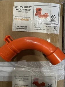 🔴(QTY 50) Stub-EASE SRB-100 90 Grad PVC kurzer Radius Biegung 1" Handelsgröße!!️ - Bild 1 von 1
