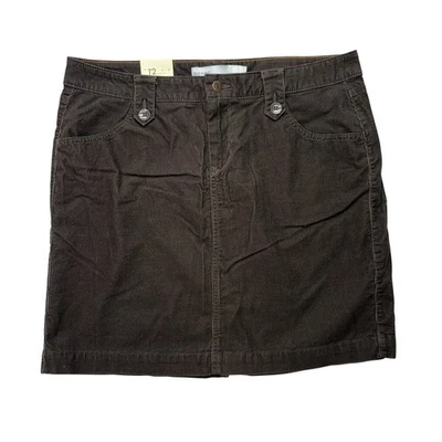 Old Navy Womens Skirt 12 Brown Corduroy Mini Short Academia Preppy Fall Edgy - Image 1 of 4
