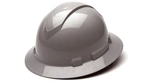 Pyramex Ridgeline Full Brim Hard Hat, 4-Point Ratchet Suspension - Picture 1 of 5