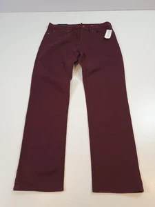Pantalones Banana Republic Para Hombre 31x30 Borgoña Ajustados Viajero Elastizados Vino Mora - Imagen 1 de 14
