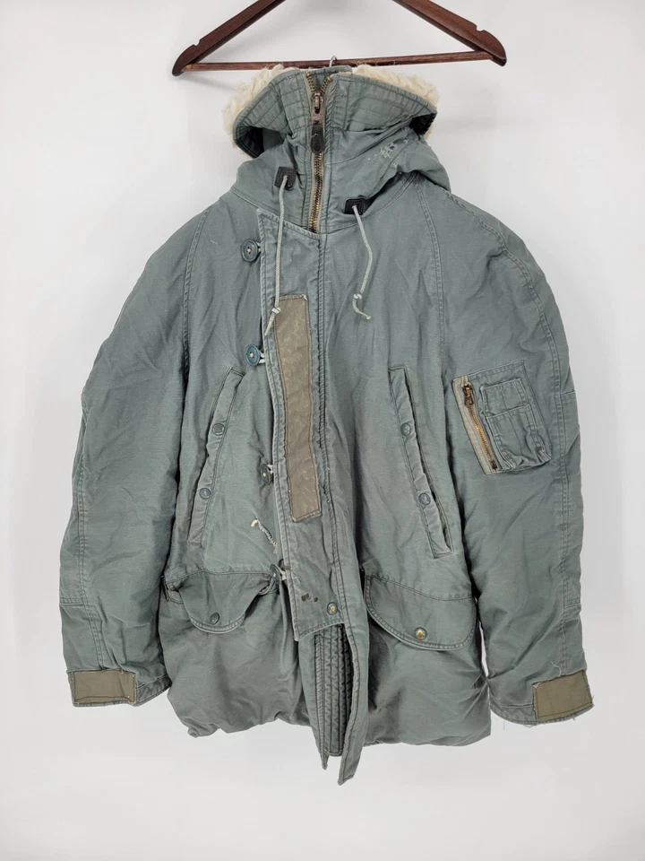 1960’s USAF N3B Snorkel Parka Sz M Scovill Zip Wool Lined Extreme Cold Military - Image 1 of 4